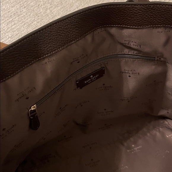 3 PCS. KATE SPADE 454 HOT FUDGE SUEDE TOTE, NWT MADEWELL BAG CORD & ORGANIZER - Picture 13 of 16